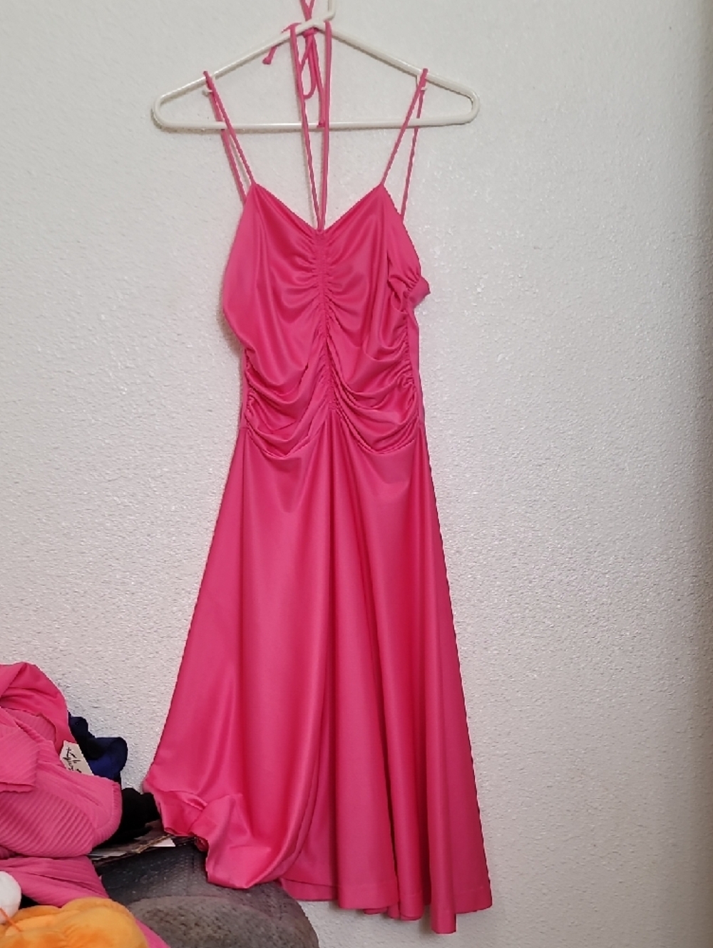 Vince Bright Pink Dress with Matching Jacket - Picture 4 of 6
